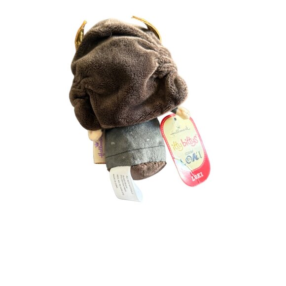 Hallmark Itty Bittys Loki Plush Toy Marvel Collectible With Tags 4" Brown/Gold - Picture 3 of 3